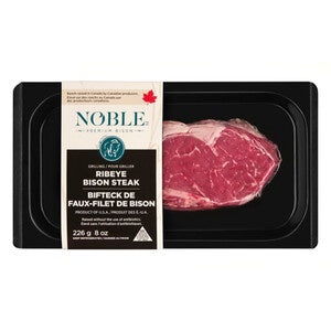Noble Premium Bison Ribeye Bison Steak -  226g