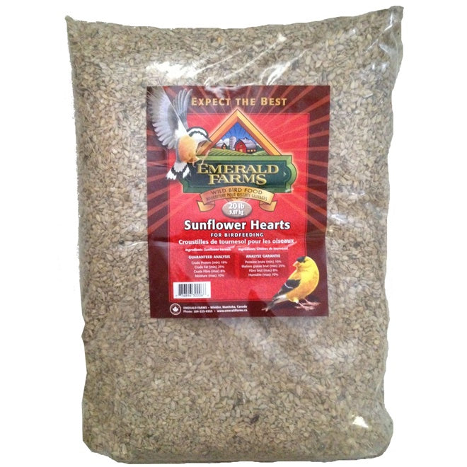 Emerald Farms Sunflower Hearts Wild Bird Food - 20lb