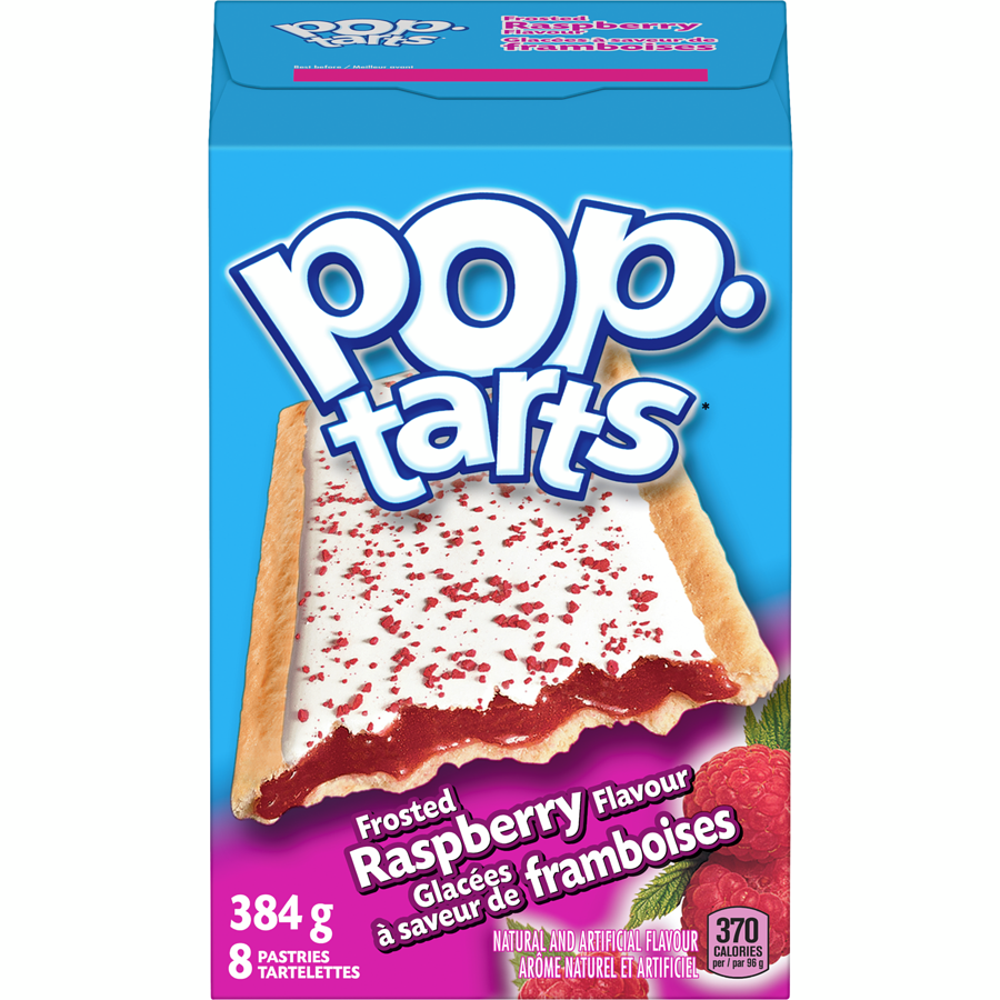 Kelloggs Frosted Raspberry Pop Tarts 8pk