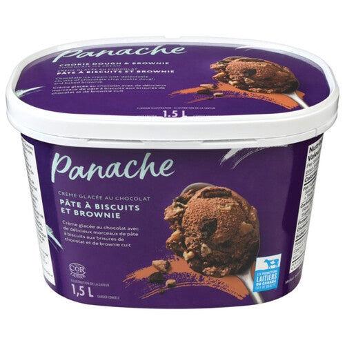 Panache Brownie & Cookie Dough Ice Cream 1L