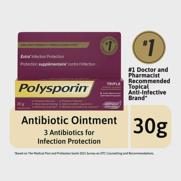 Polysporin Triple Antibiotic Cream 30g