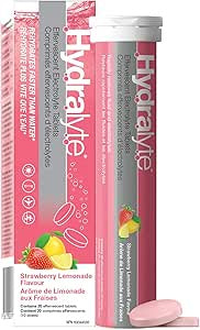 Hydralyte Electrolyte Tablets Strawberry Lemonade - 20ct
