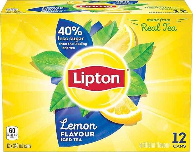 Lipton Lemon Iced Tea 12x355ml +$1.20DEP