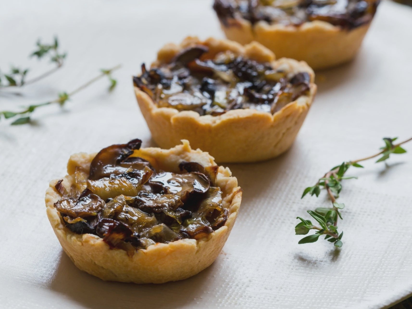 Leek, Onion & Mushroom Tarts - 8