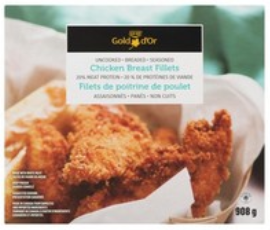 CG Breaded Chicken Fillets - 908g