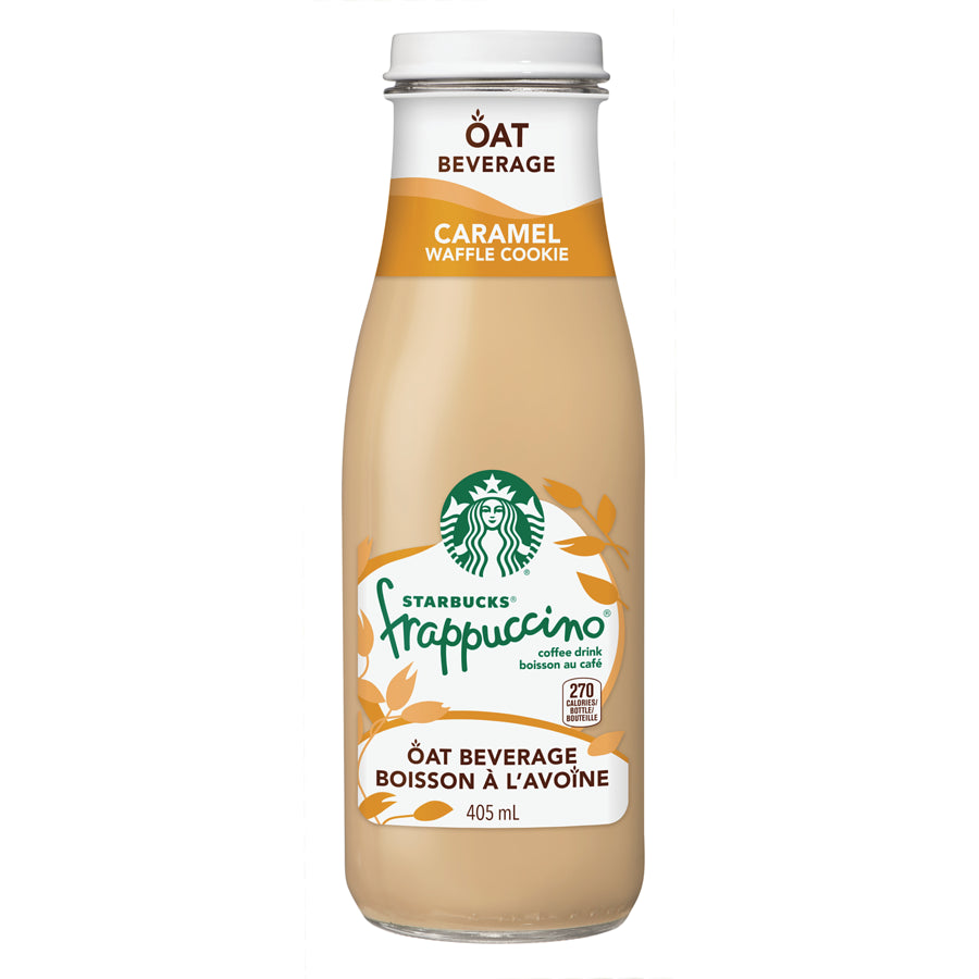 Starbucks Frappuccino Caramel Waffle Cookie Oat Coffee Drink 405ml +$0.10DEP