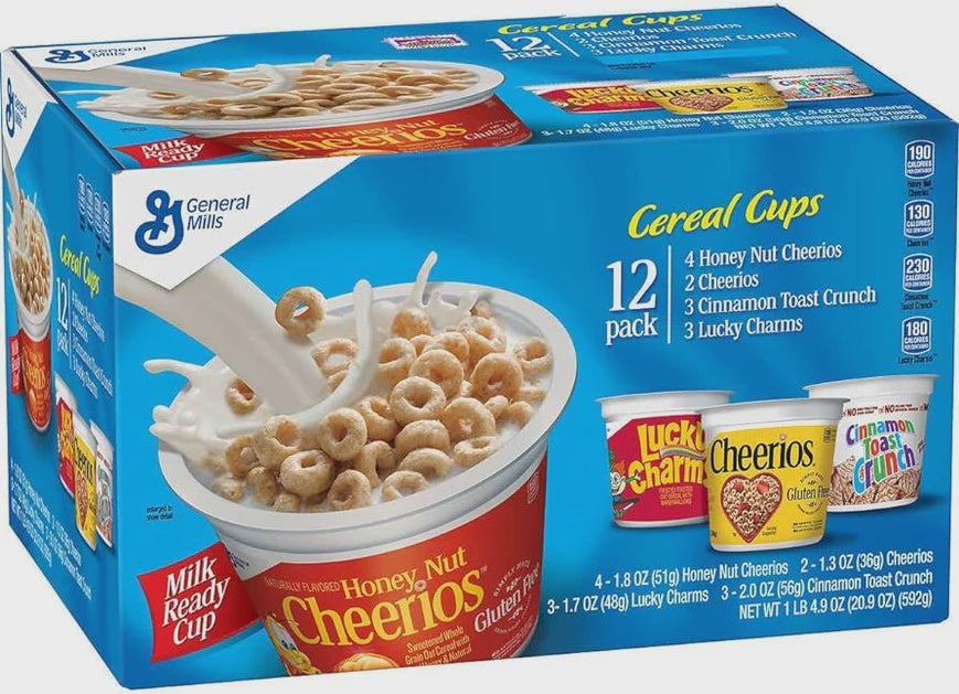 General Mills Cereal Cups 12pk