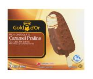 CG Caramel Praline Ice Cream Bar - 5pk