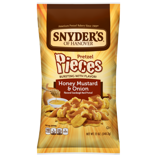 Snyders Honey Mustard & Onion Pretzel Pieces 240 g