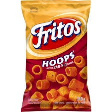 Fritos Hoops BBQ Flavour Corn Chips 340g