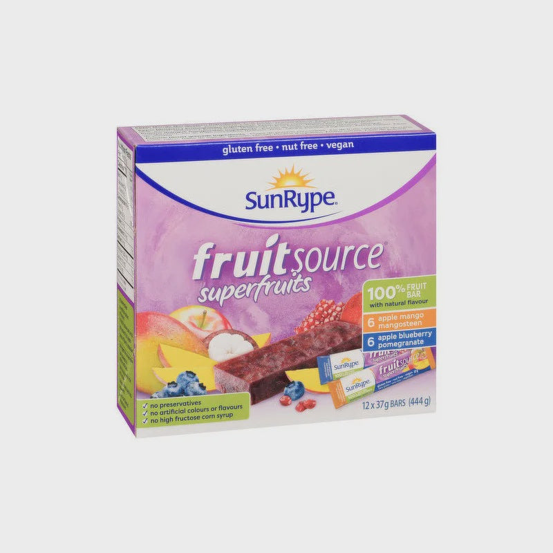 Sunrype Fruitsource Superfruit 12 Bars 444g