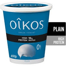 Oikos Greek 0% Plain Protein Yogurt 650 g