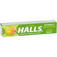 Halls VitaminC Assorted Citrus Lozenges - 9