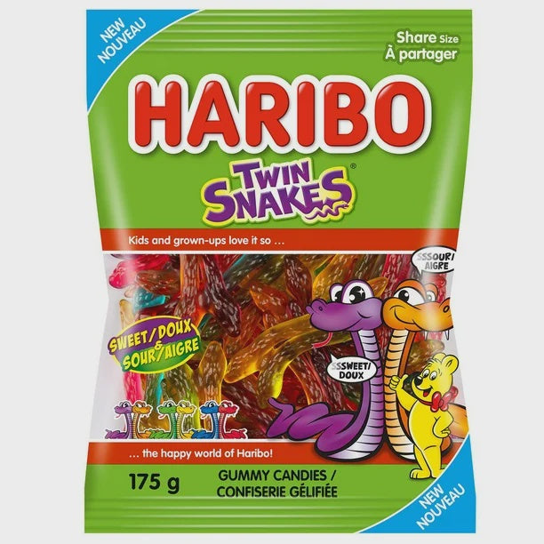 Haribo Twin Snakes, 175g