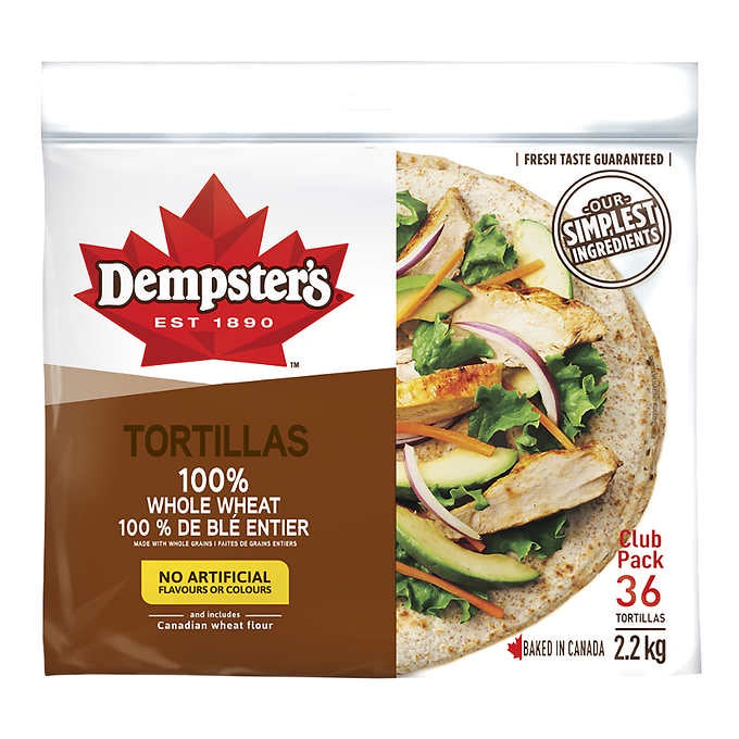 Dempsters 100% Whole Wheat Tortillas - 12pk