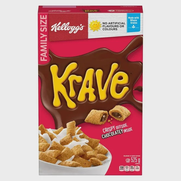 Kellogg's Krave Cereal- 525g