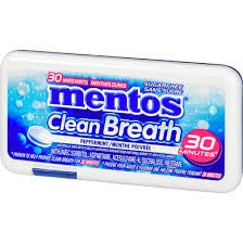 Mentos Clean Breath Peppermint, 18g