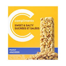 Compliments Sweet & Salty Peanut Granola Bars 175g