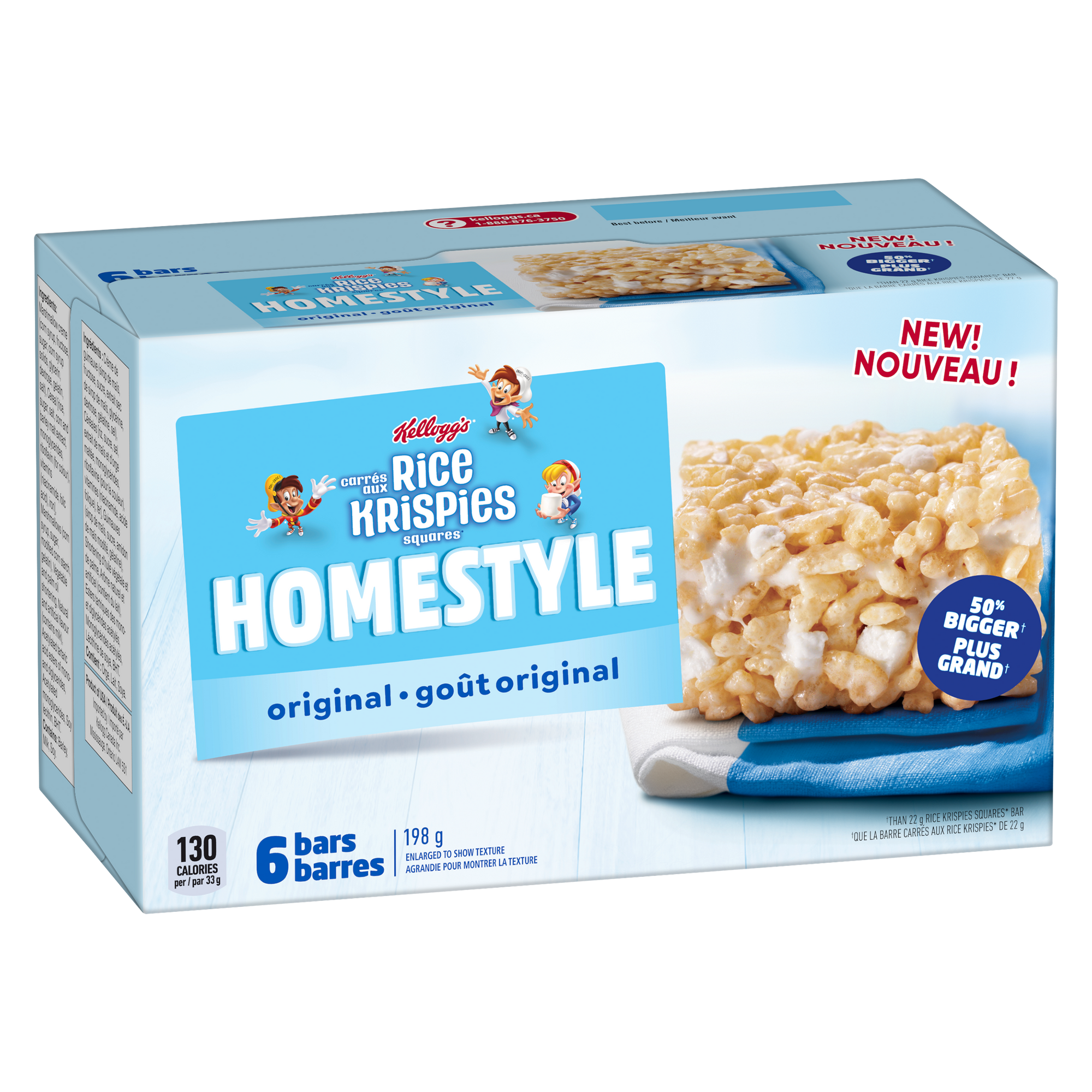 Kelloggs Homestyle Rice Krispie Squares 6pk