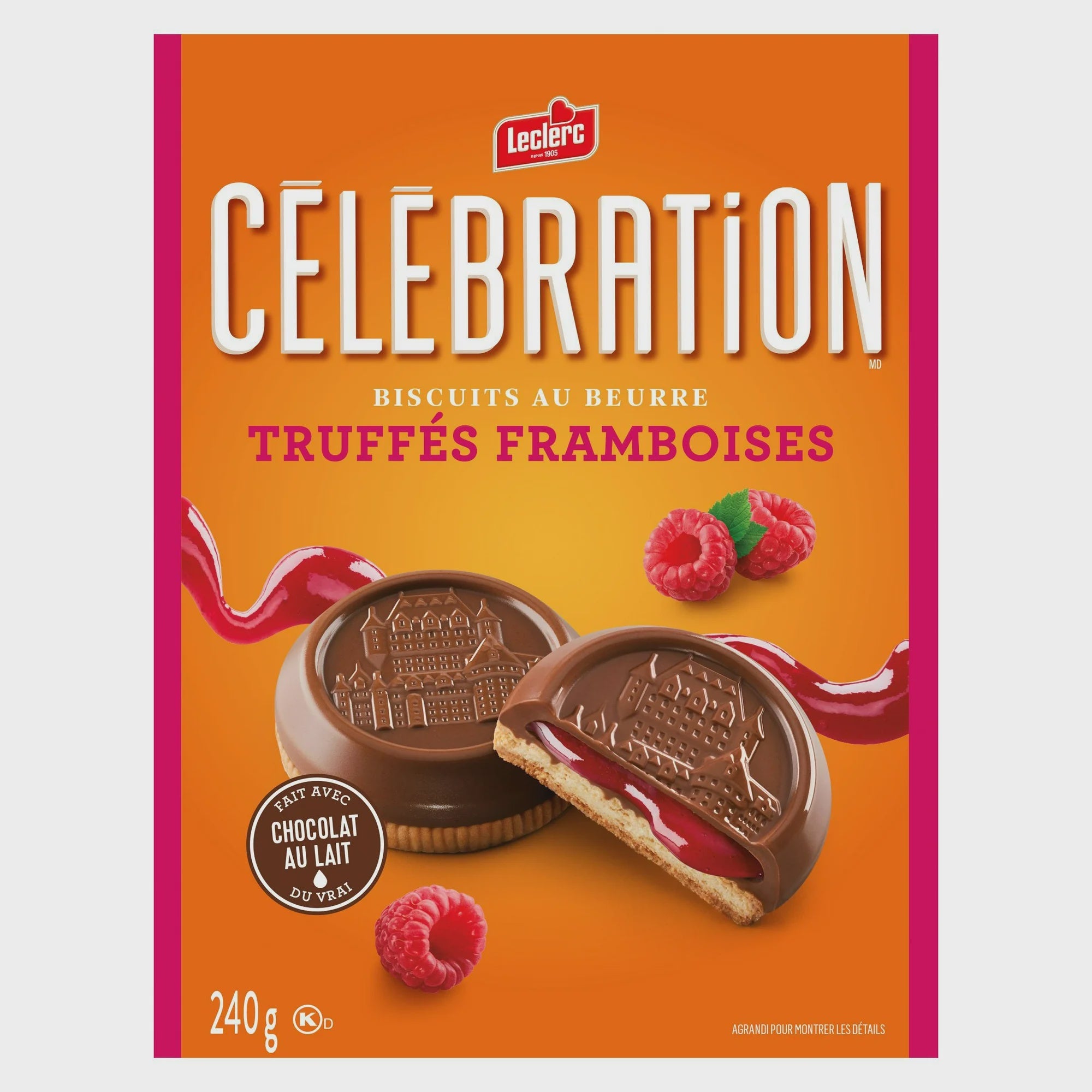 Celebration Raspberry Filled Milk Chocolate Cookies 240 g