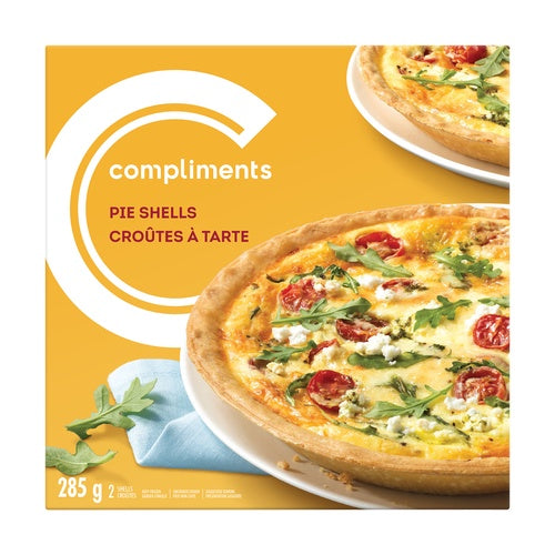 Compliments Regular 9 Inch Pie Shells 285 g