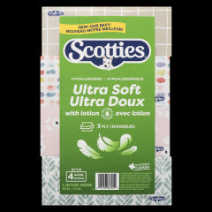 Scotties Ultra Facial Tissue with Lotion - 4ct