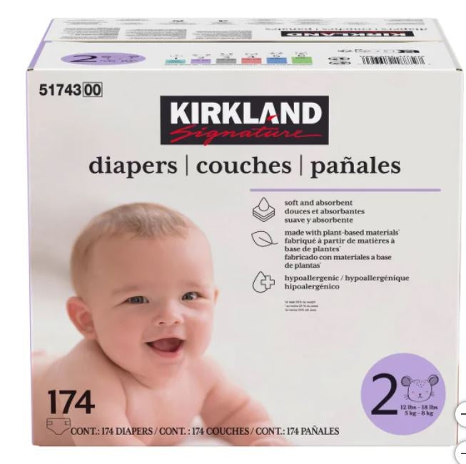 KS Diapers Size 2 - 174pk