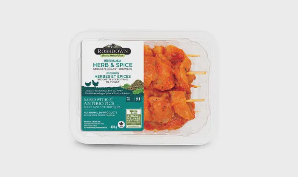 Rossdown Chicken Breast Skewers, Herb & Spice - 400g