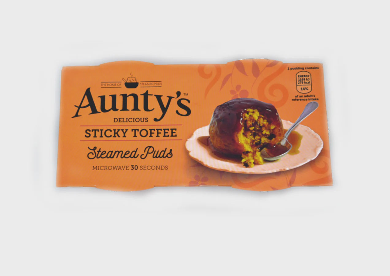 Aunty's Delicious Sticky Toffee Steamed Puds 2pk