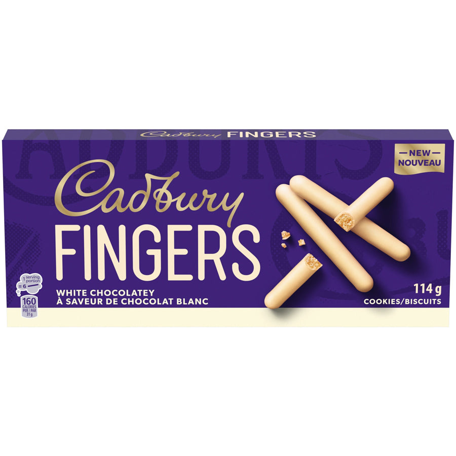 Cadbury White Chocolate Fingers 114g