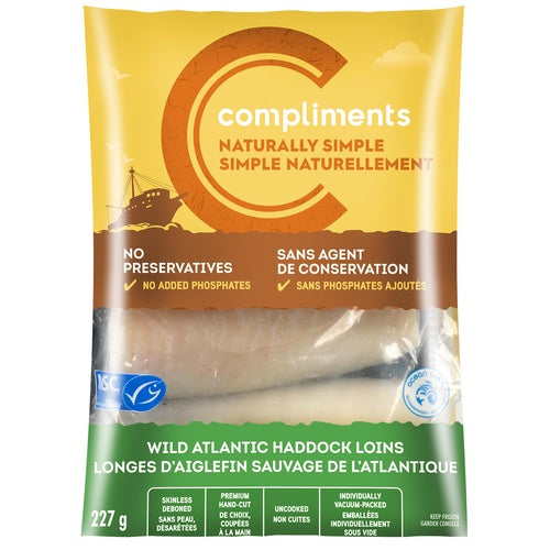 Compliments Wild Atlantic Loins Haddock - 227 g