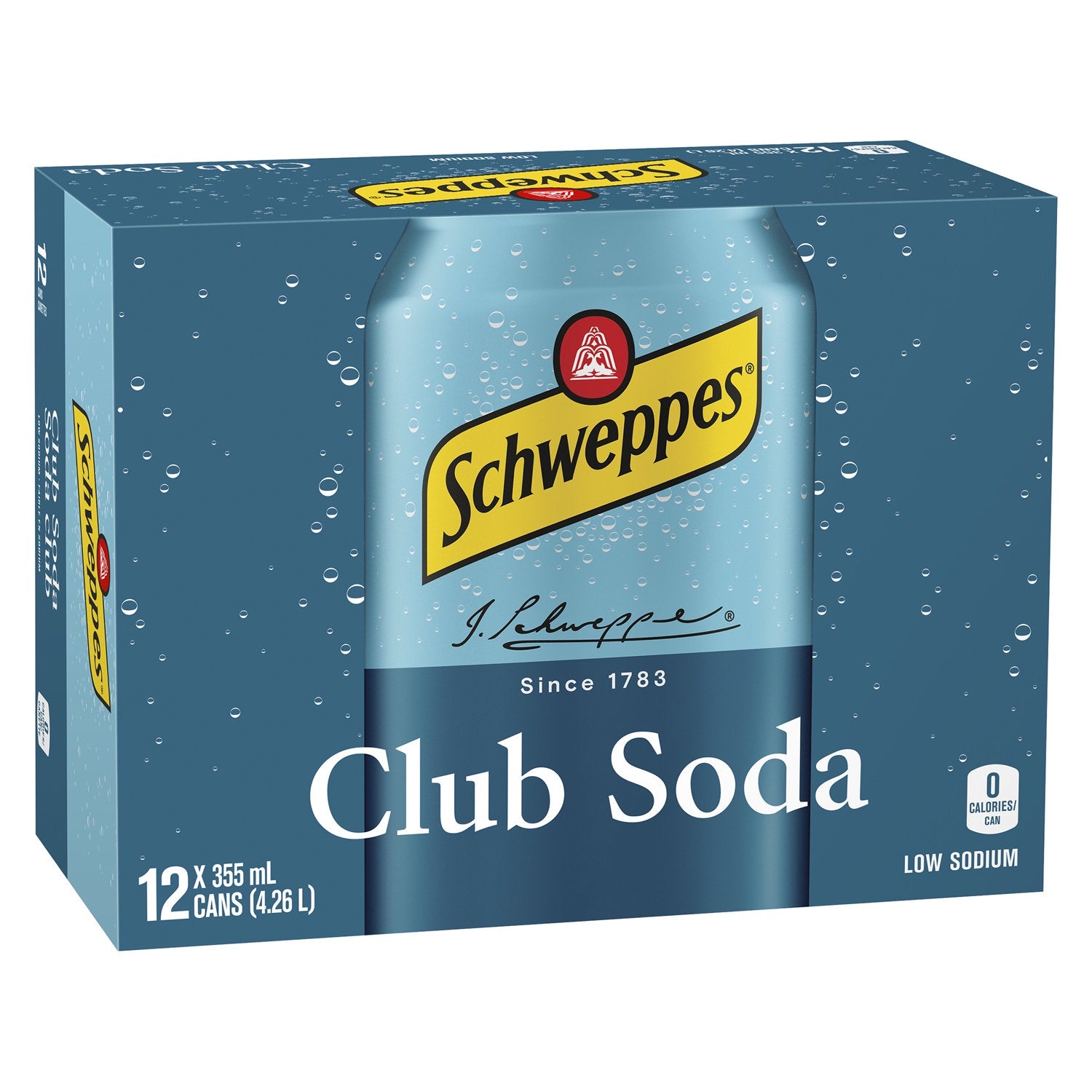 Schweppes Club Soda 12x355ml + $1.20DEP