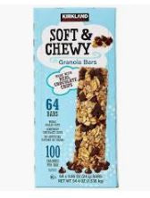 KS Soft & Chewy Chocolate Chip Granola Bars - 64 bars