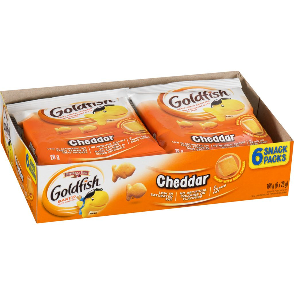 Cheddar Goldfish Snack Packs - 6 x 28 g