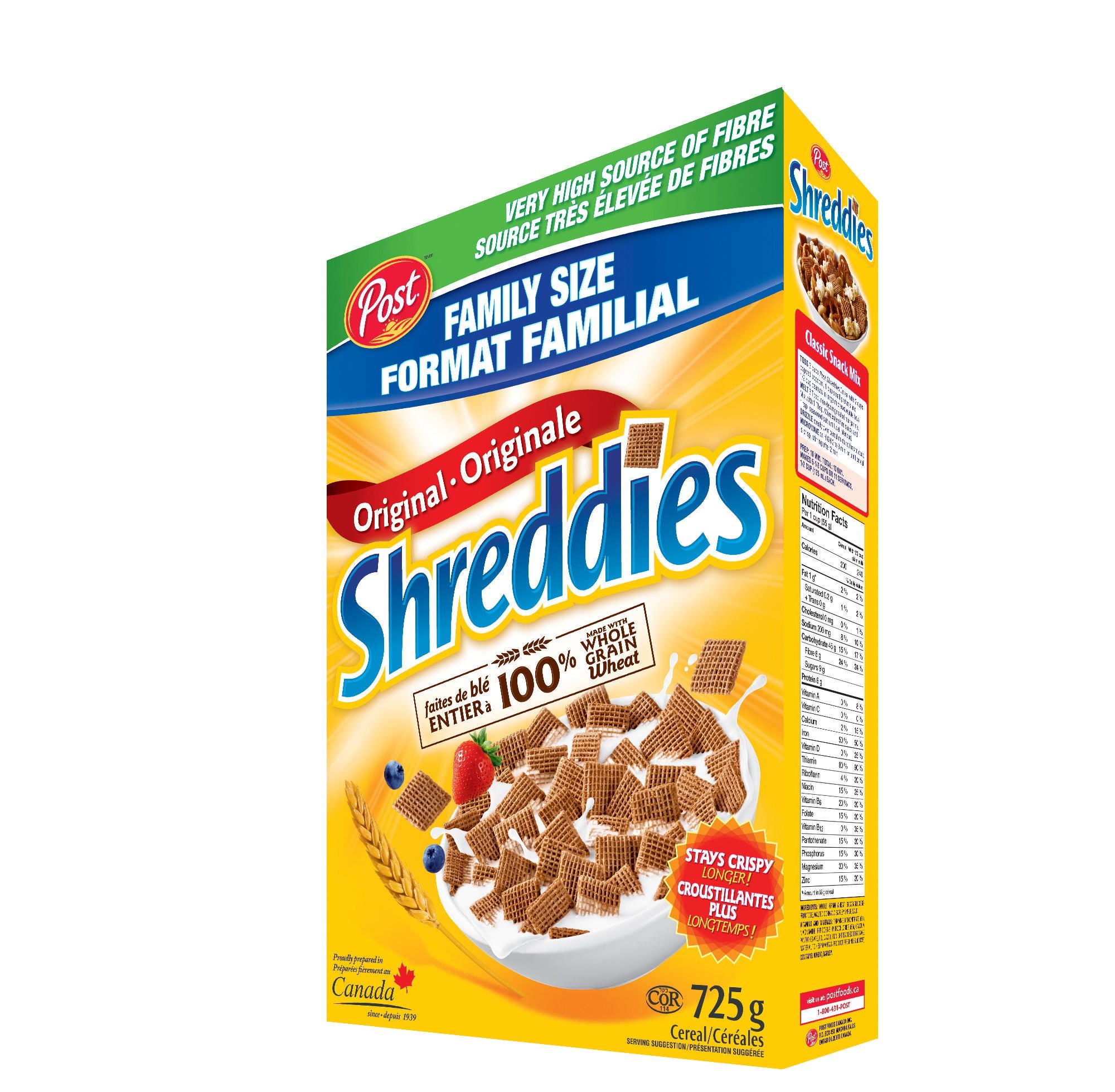 Post Shreddies Cereal Family Size - 725g