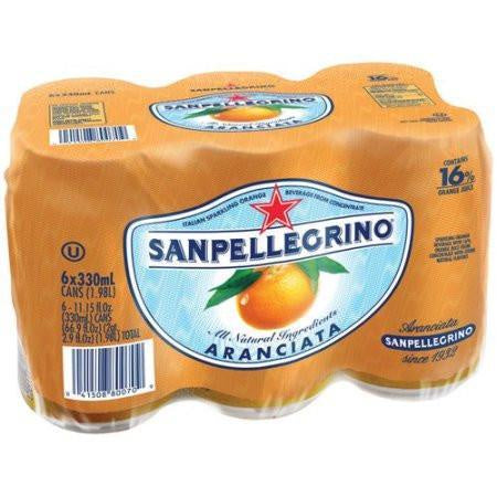 San Pellegrino Orange - 6 x 330 ml + $0.60 Dep