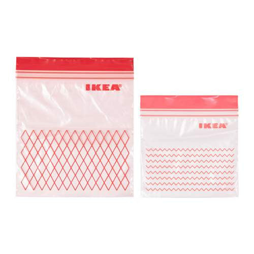 Ikea Zip Bags - 1 L & 0.4 L