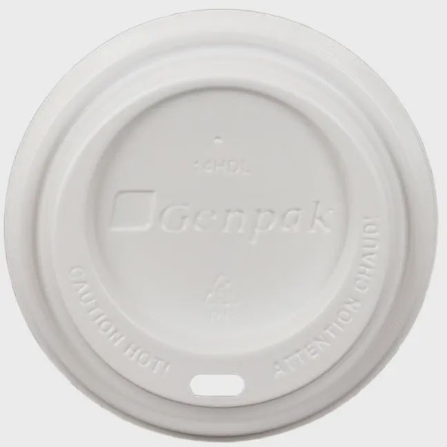 Genpak Hot Beverage Cup Lid - 12oz - 100pk