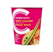 Compliments Spicy Chicken Noodles In-A-Cup - 65g