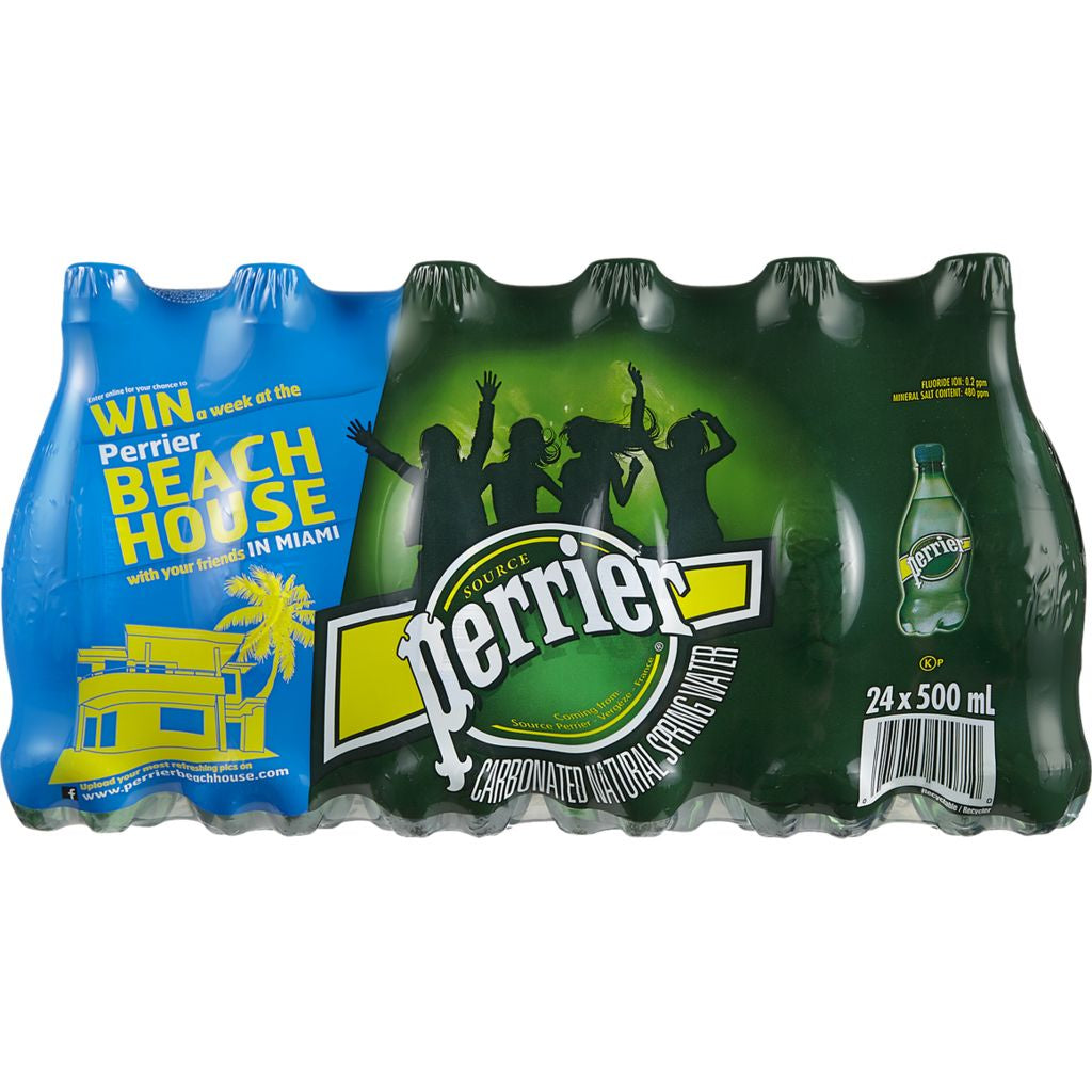 Perrier Original Sparkling Water - 24 x 500ml + $2.40 Dep