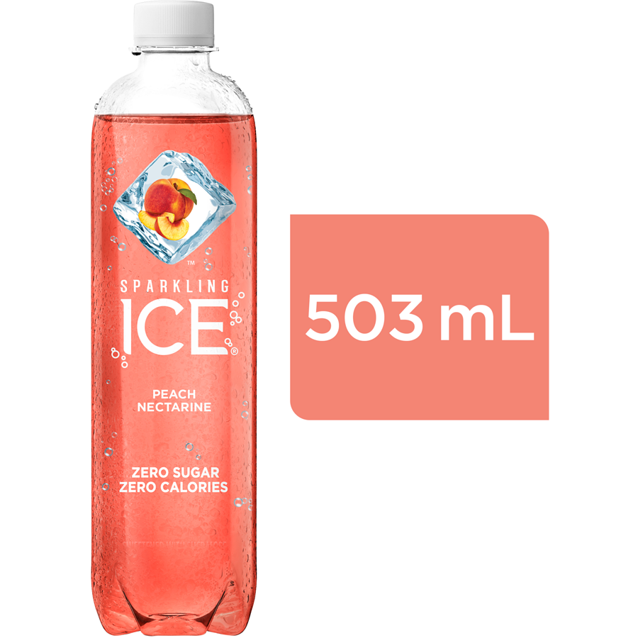 Sparkling Ice Peach & Nectarine Drink 503ml +$0.10DEP