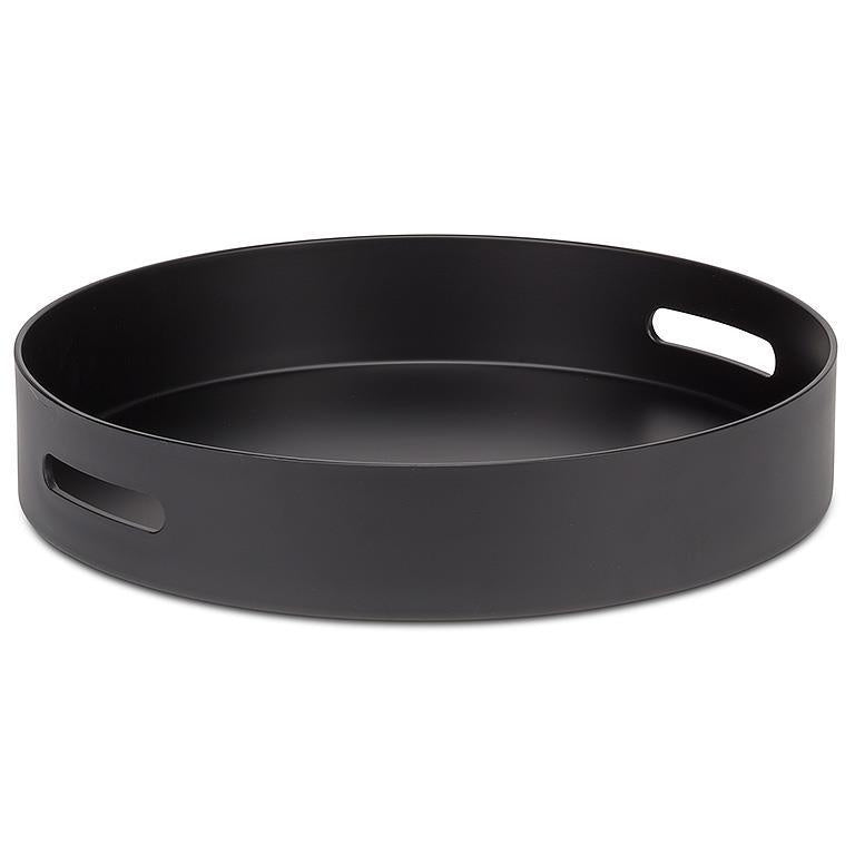 Matte Round Tray - Black