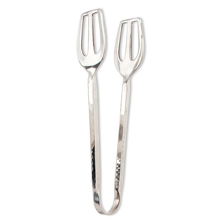 Shiny Hammer All Purpose Tongs - Silver