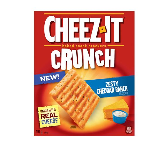 Cheez-It Crunch Zesty Cheddar Ranch Crackers - 191g