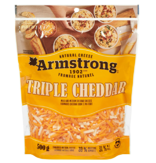 Armstrong Triple Cheddar Shredded Cheese - 320g