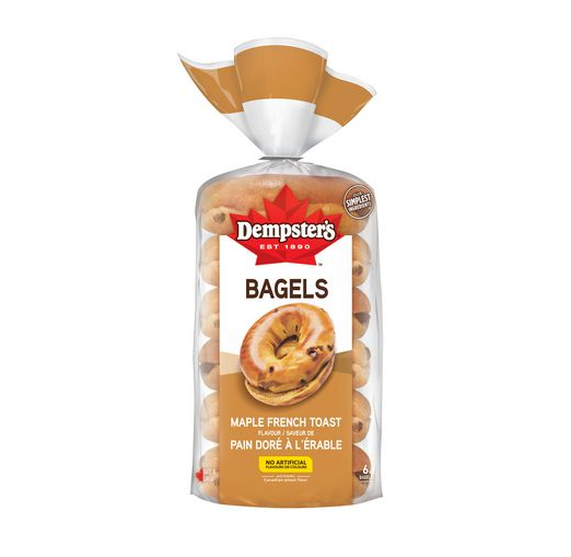 Dempsters Signature Bagels Maple French Toast - 6pk