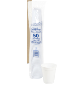 Polar White Plastic14oz.  Cup - 50ct