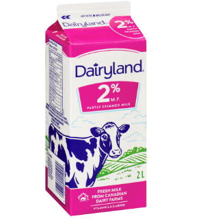 Dairyland 2% Milk - 2L + $0.25 Dep