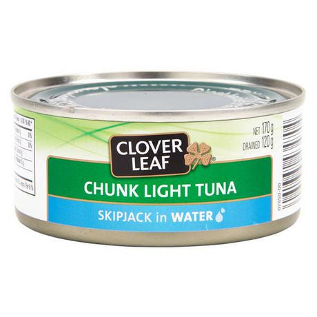 Clover Leaf Chunk Light Tuna-Skipjack in Water-170g