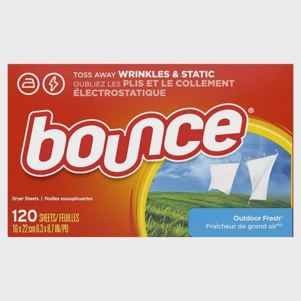 Bounce Fabric Softener Sheets Outdoor Fresh 120 pk